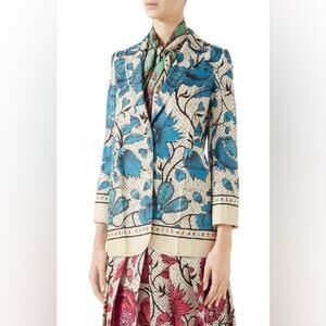 Authentic GUCCI Floral Watercolor blazer Jacket